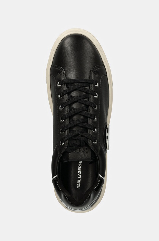 Karl Lagerfeld sneakersy skórzane MAXI KUP czarny KL62212.000