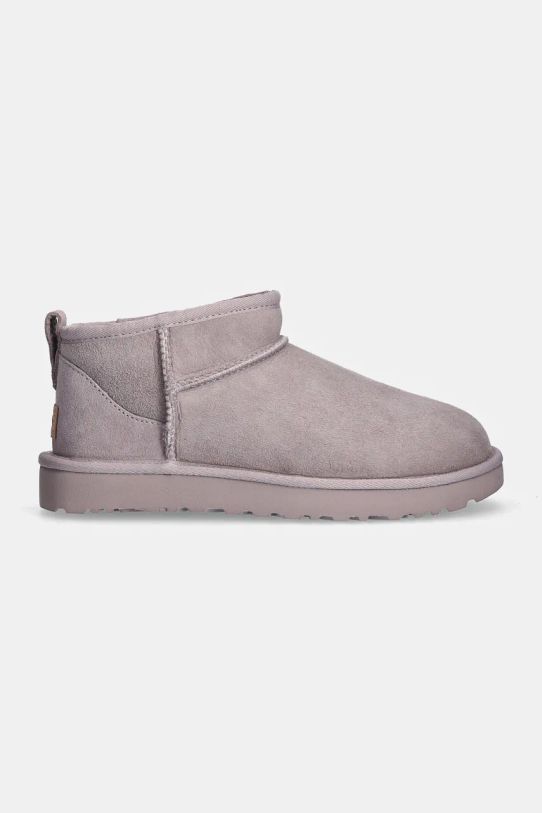 UGG stivali da neve in camoscio Classic Ultra Mini 1116109.PSK violetto AW24