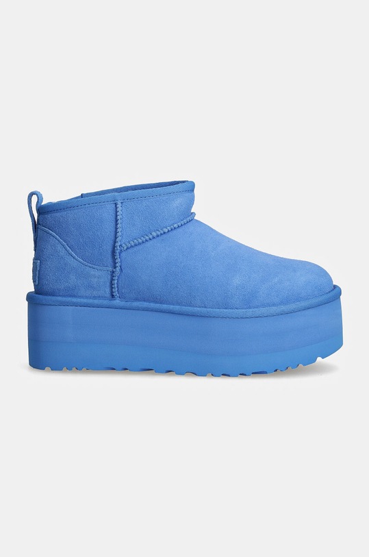 Semišové sněhule UGG Classic Ultra Mini Platform 1135092.BGSK modrá AW24