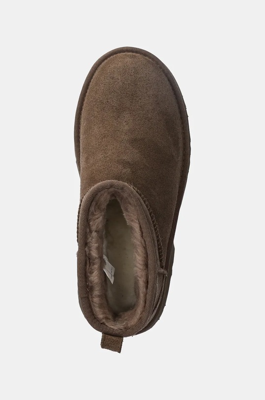 UGG botki zamszowe Classic Ultra Mini New Heights brązowy 1158311.HCK