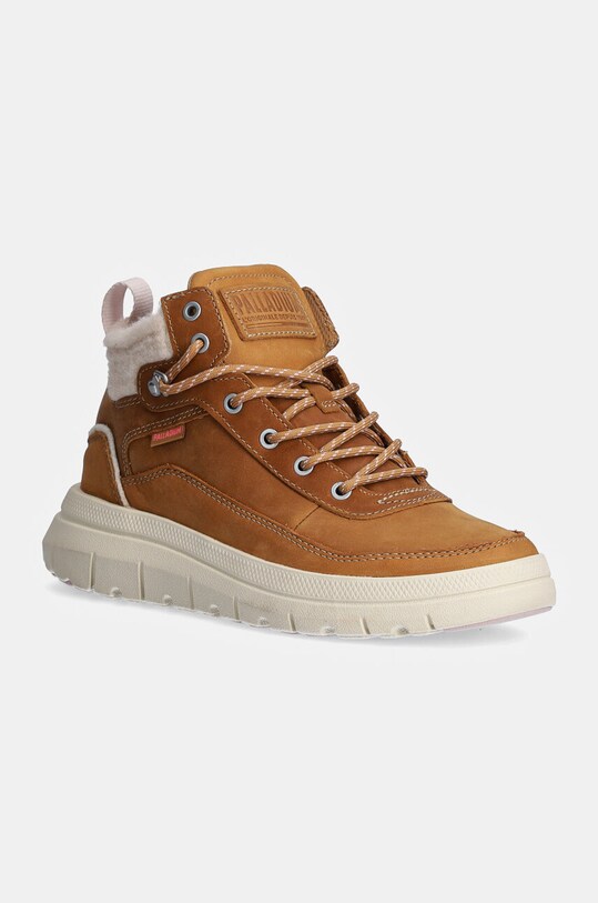 Замшевые кроссовки Palladium PALLAFLEX CUFF WARM плоская коричневый 94339.252.M