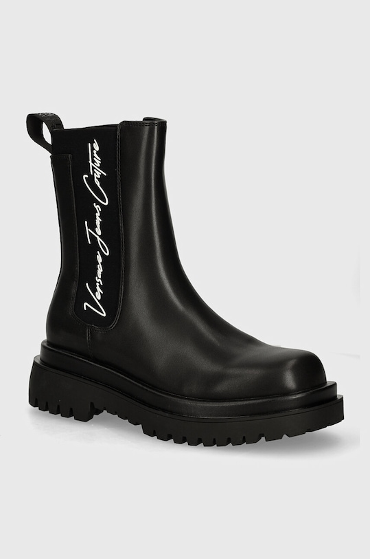 Versace Jeans Couture sztyblety Drew imitacja skóry licowej czarny 77VA3S60.ZS868.899