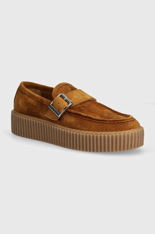 Semišové mokasíny Weekend Max Mara RECENTE semišová kůže hnědá 2425526074600.TOBACCO