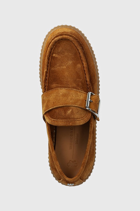 Semišové mokasíny Weekend Max Mara RECENTE hnědá 2425526074600.TOBACCO
