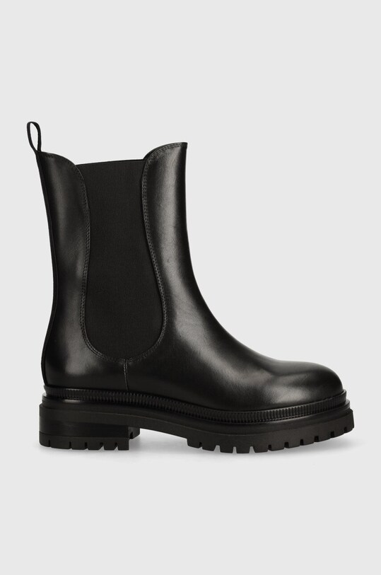 Weekend Max Mara ghete chelsea de piele LIVREA 2425796034600.BLACK negru AW24