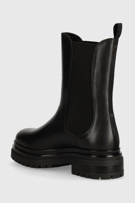 Încălțăminte Weekend Max Mara ghete chelsea de piele LIVREA 2425796034600.BLACK negru