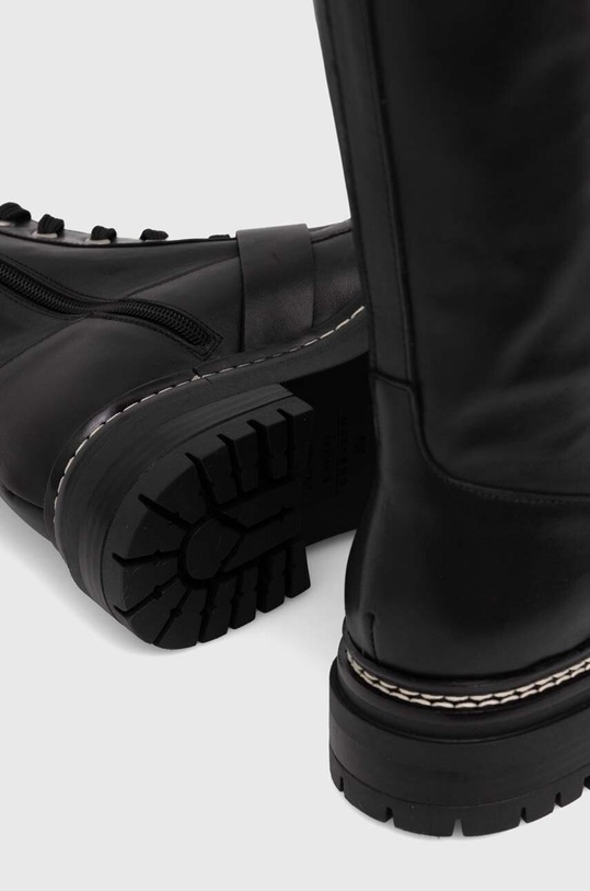 Weekend Max Mara bocanci de piele negru 2425796054600.BLACK
