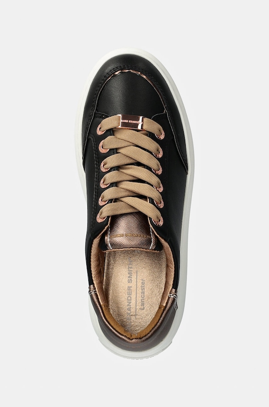 Kožené tenisky Alexander Smith Lancaster ASBALSW1805BAR čierna