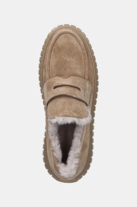 Semišové mokasíny Kennel & Schmenger Zap béžová 41.25100.566