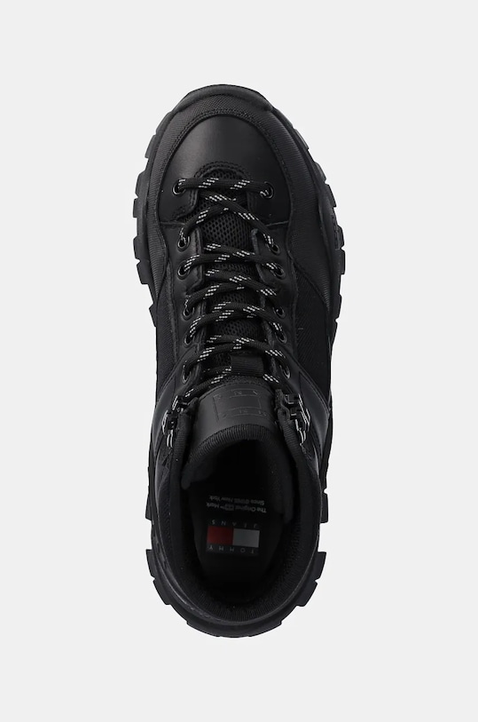 Tommy Jeans botine TJW FEMININE HYBRID BOOT negru EN0EN02553