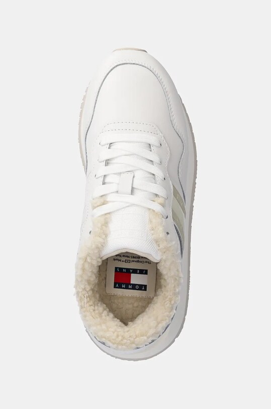 Шкіряні кросівки Tommy Jeans TJW EVA RUNNER WL білий EN0EN02594