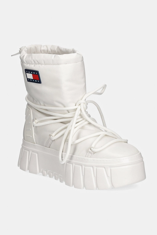 Tommy Jeans śniegowce TJW HYBRID BOOT brak zapięcia biały EN0EN02601