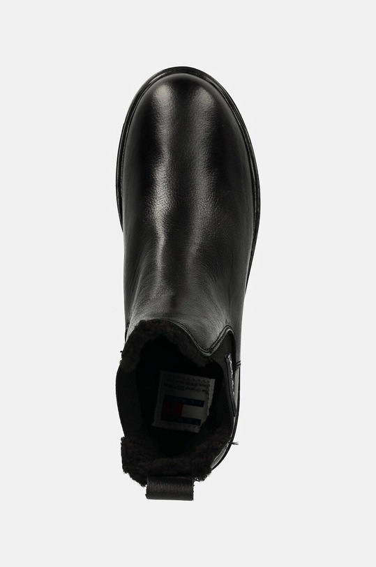 Tommy Jeans sztyblety skórzane TJW CHELSEA BOOT WL czarny EN0EN02626
