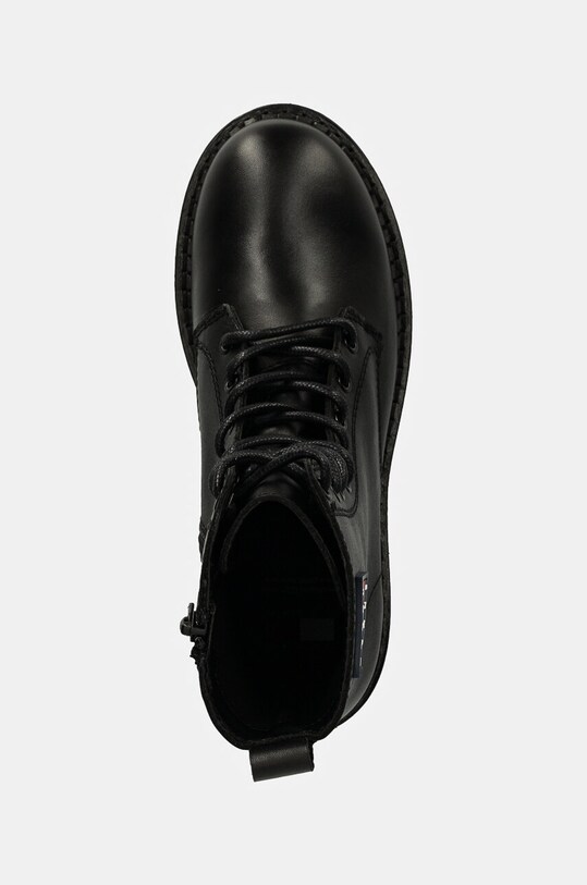 Tommy Jeans bocanci de piele TJW URBAN LACE UP BOOT negru EN0EN02628