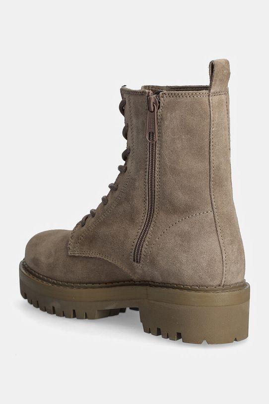 Obuwie Tommy Jeans botki TJW URBAN LACE UP SUEDE EN0EN02630 beżowy