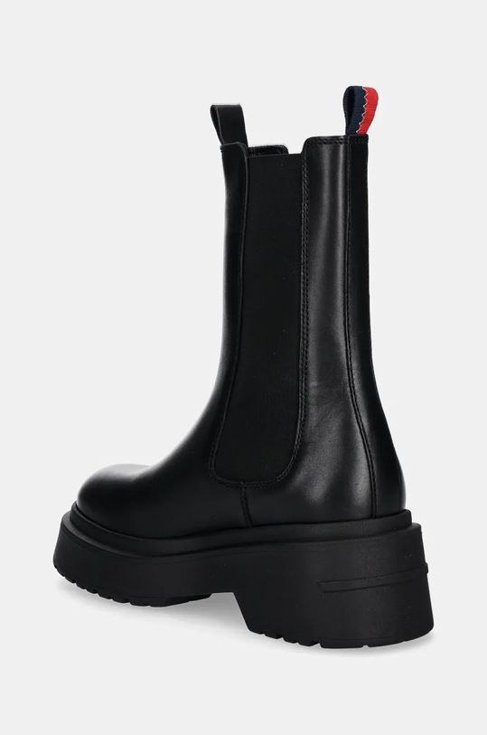 Boty Kožené kotníkové boty Tommy Jeans TJW CHUNKY CHELSEA EN0EN02635 černá