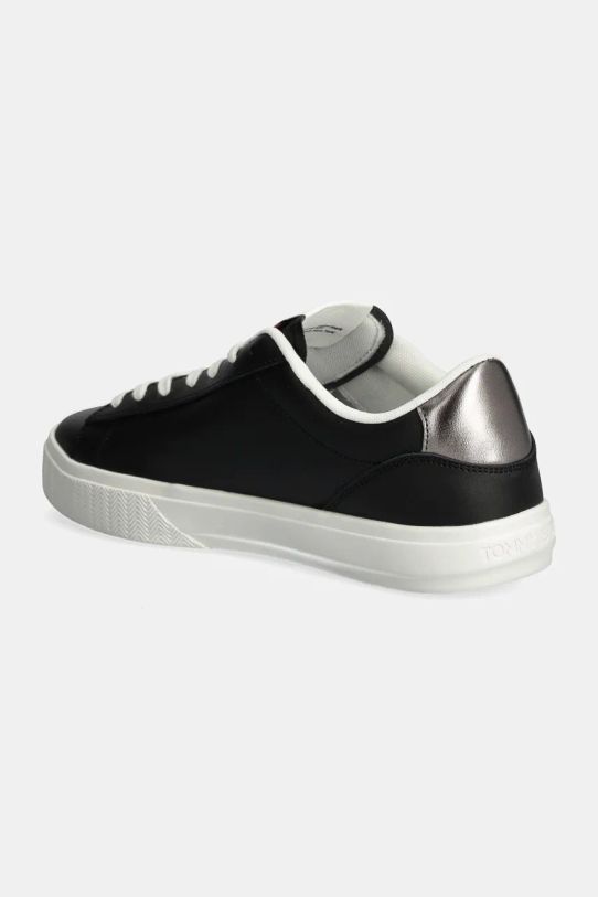 Взуття Шкіряні кросівки Tommy Jeans TJW CUPSOLE SNEAKER METALLIC EN0EN02686 чорний