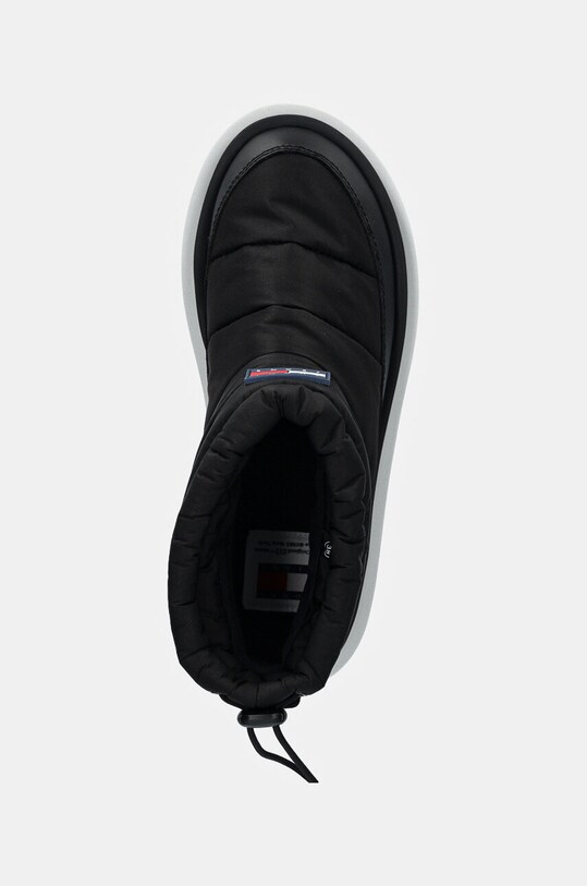 Зимові чоботи Tommy Jeans TJW PADDED FLAT BOOT WL чорний EN0EN02725