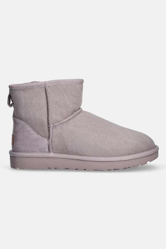 Čizme za snijeg od brušene kože UGG Classic Mini II 1016222.PSK siva AW24