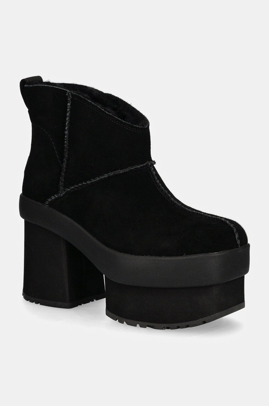 Nízké kozačky UGG New Heights Platform Mini platforma černá 1157910.BLK