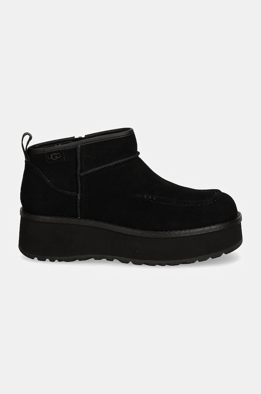 UGG cizme de zapada din piele intoarsa Cityfunc Ultra Mini 1158193.BLK negru AW24