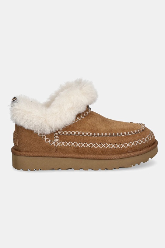 UGG velúr hócipő Classic Ultra Mini Alpine 1158224.CHE barna AW24