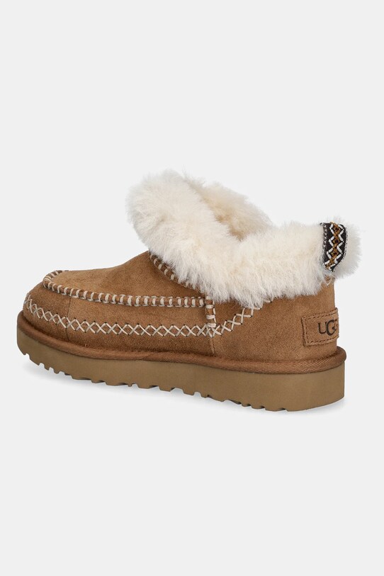 Încălțăminte UGG cizme de zapada din piele intoarsa Classic Ultra Mini Alpine 1158224.CHE maro