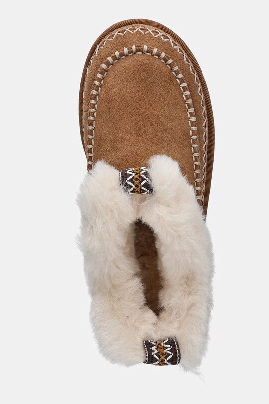 UGG cizme de zapada din piele intoarsa Classic Ultra Mini Alpine maro 1158224.CHE