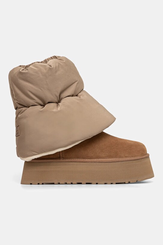 Μπότες UGG Classic Mini Dipper Puffer 1158275.AHS καφέ
