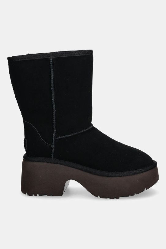 UGG cizme din piele intoarsa Classic Short New Heights 1158310.BLK negru AW24