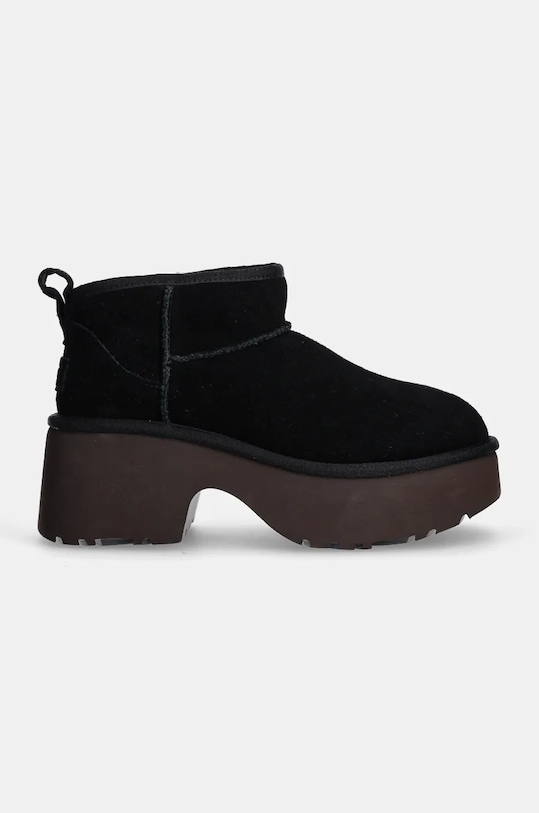 Semišové boty UGG Classic Ultra Mini New Heights 1158311.BLK černá AW24