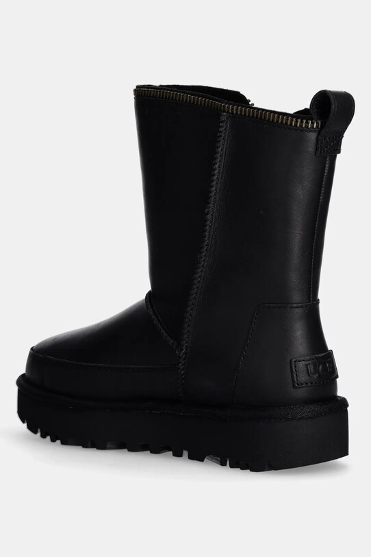 Obuwie UGG śniegowce skórzane Classic Short Moto Boot 1164710.BLK czarny
