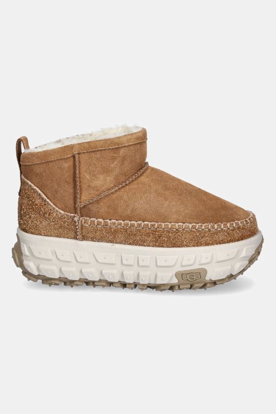 Čizme za snijeg od brušene kože UGG Venture Daze Ultra Mini 1164730.CHE smeđa AW24