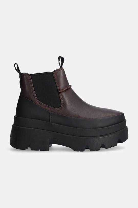 UGG stivaletti chelsea in pelle Brisbane Chelsea 1167932.BCDR marrone AW24