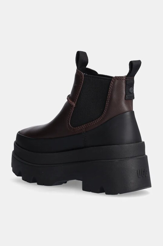 Scarpe UGG stivaletti chelsea in pelle Brisbane Chelsea 1167932.BCDR marrone