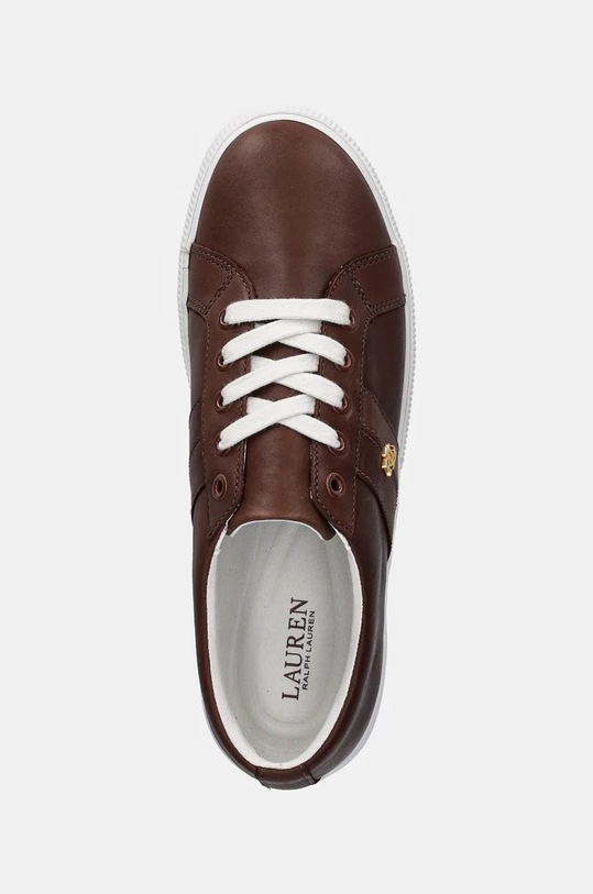 Δερμάτινα αθλητικά παπούτσια Lauren Ralph Lauren Janson II καφέ 802775372007.200