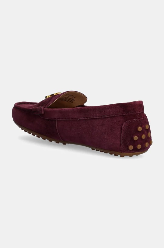 Scarpe Lauren Ralph Lauren mocassini in camoscio Barnsbury 802821629023.600 granata