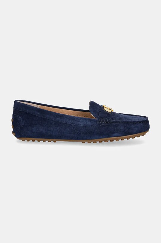 Велурени мокасини Lauren Ralph Lauren Barnsbury 802821629025.410 тъмносин AW24