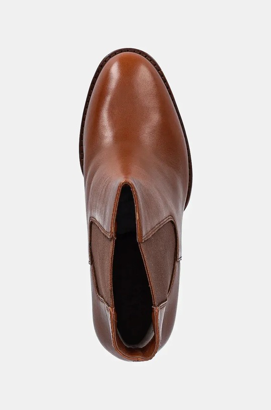 Kožené kotníkové boty Lauren Ralph Lauren Layne hnědá 802937818003.200