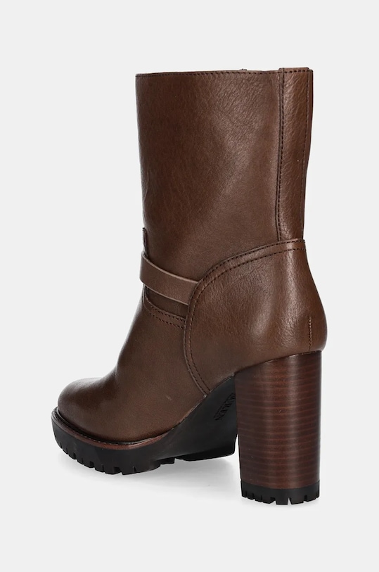 Obuv Kožené členkové topánky Lauren Ralph Lauren Lyvia 802937819003.200 hnedá