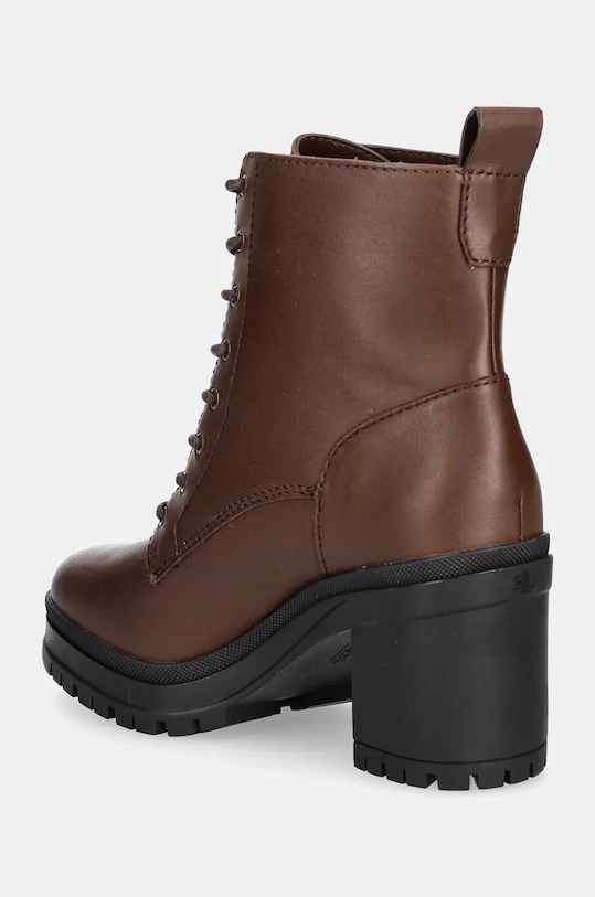 Boty Kožené kotníkové boty Lauren Ralph Lauren Cameron 802937826002.200 hnědá