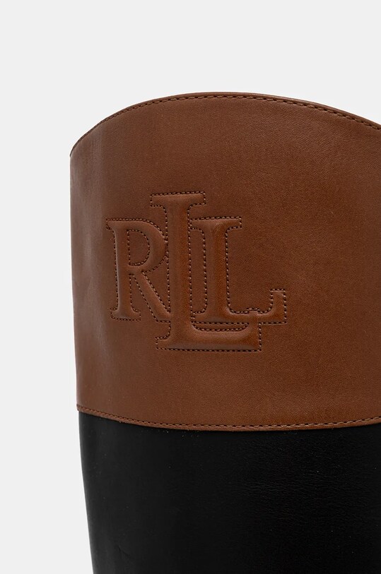 Lauren Ralph Lauren ghete de piele Justine II negru 802942512001.999