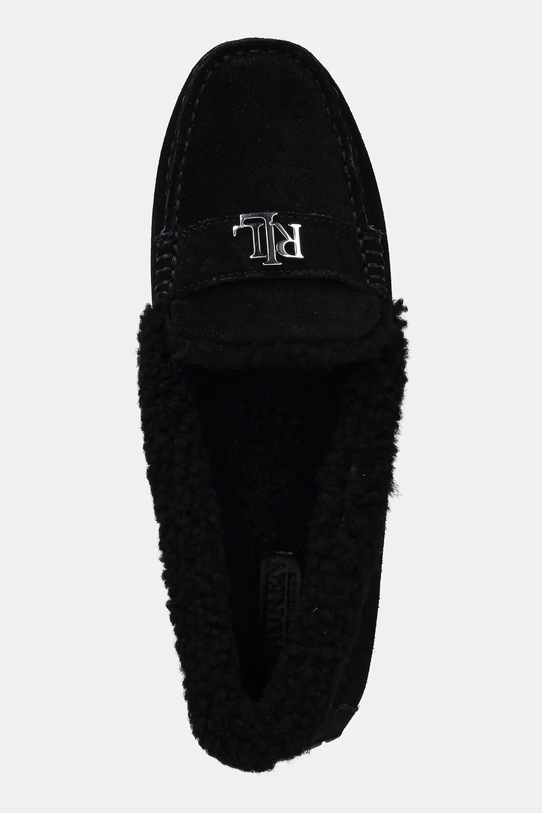 Semišové mokasíny Lauren Ralph Lauren Barnsbury Sp černá 802945667001.001