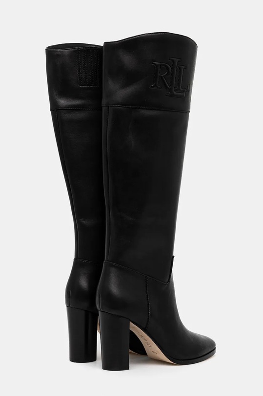 Obuwie Lauren Ralph Lauren kozaki skórzane Page II 802945686001.001 czarny
