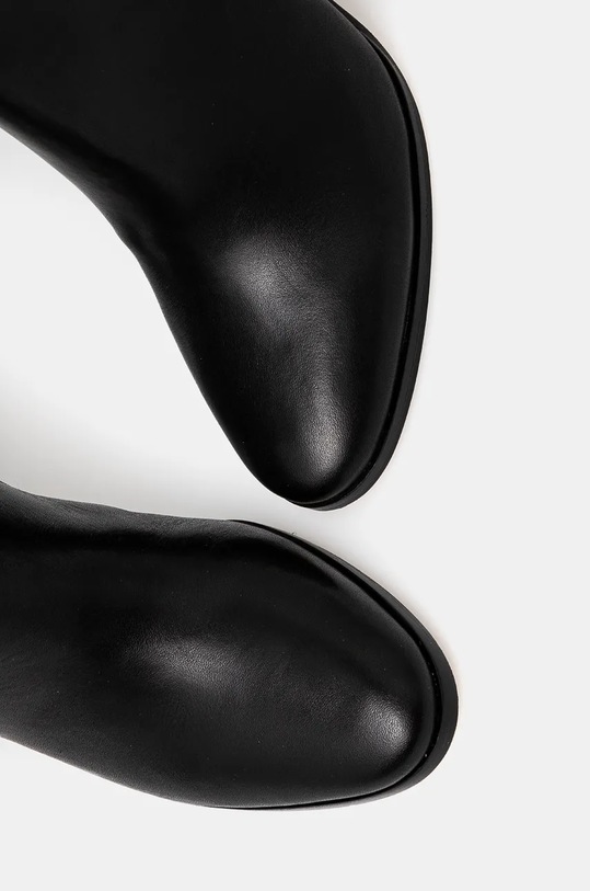 Lauren Ralph Lauren kozaki skórzane Page II czarny 802945686001.001