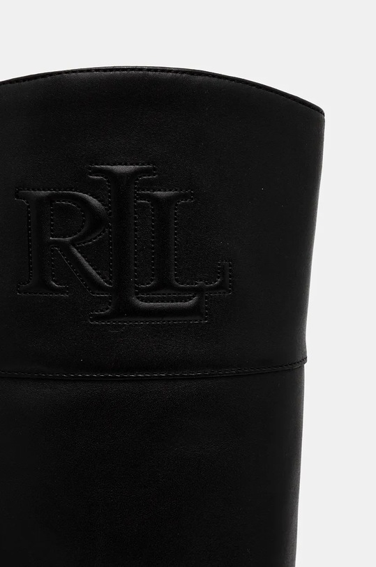 Lauren Ralph Lauren kozaki skórzane Page II 802945686001.001 czarny