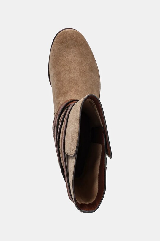 Замшеві черевики Lauren Ralph Lauren Briannah бежевий 802951233001.200
