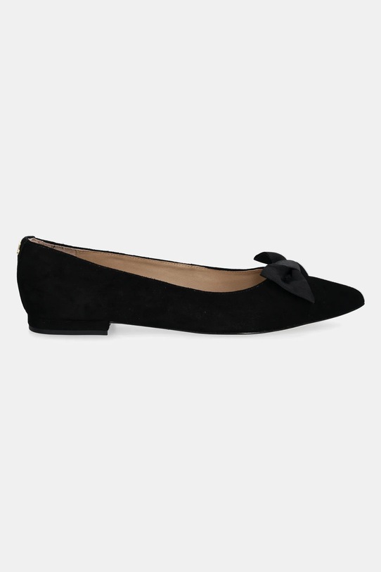 Μπαλαρίνες σουέτ Lauren Ralph Lauren Londyn Bow 802955323002.001 μαύρο AW24