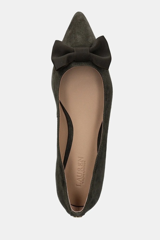 Замшевые балетки Lauren Ralph Lauren Londyn Bow зелёный 802955323003.300
