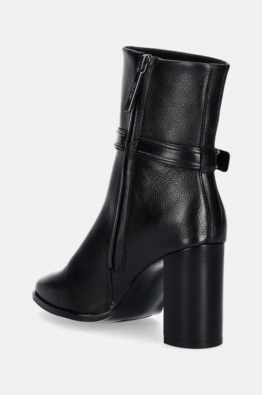 Обувь Полусапожки Calvin Klein HEEL ANKLE BOOT 85 W/HW LTH HW0HW02185 чёрный